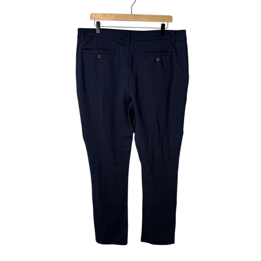 True Classic Navy Blue Casual Chino Pants Size 38 Stretch - Picture 5 of 6